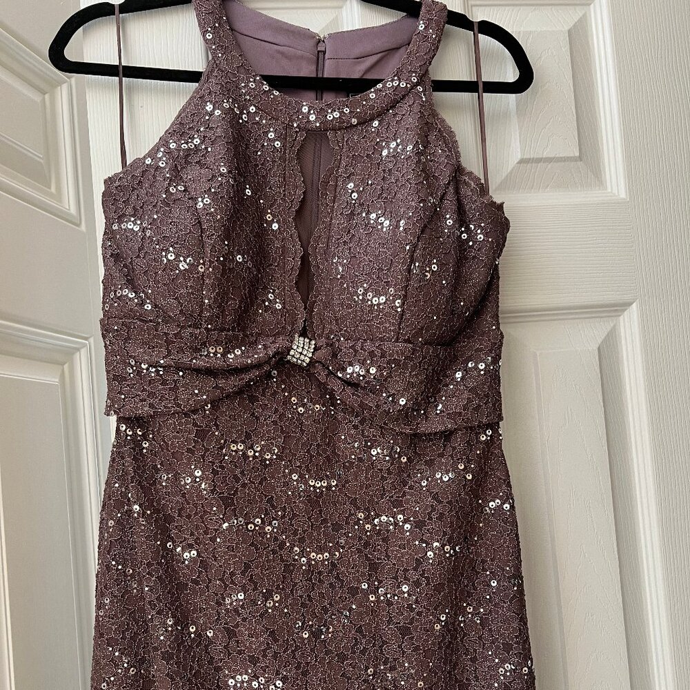 Sparkly Plum Cocktail Dress
